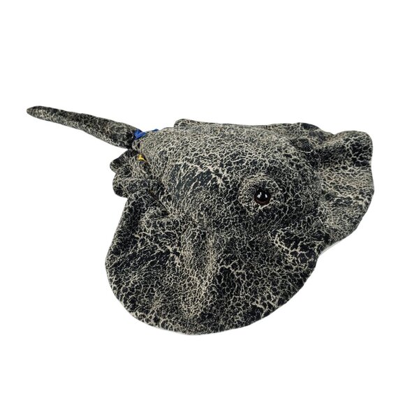 Build-A-Bear Gray Black Speckled Sting Ray Ocean Aquatic Sea Stuffed Animal Toy - Picture 5 of 16
